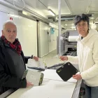 Domènec Estany i Victòria Roig, a l’escorxador de la Seu. - A. L. /ACN