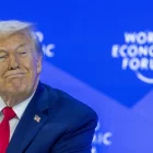 El president dels EUA, Donald Trump, durant la seua intervenció en el Fòrum Econòmic de Davos. - BENEDIKT VON LOEBELL / WORLD ECONO / DPA
