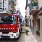 Efectius dels Bombers, ahir al carrer Major d’Oliana. - PAERIA DE BALAGUER