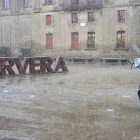 A Cervera la neu va arribar a partir de les nou del matí. - LAIA PEDRÓS