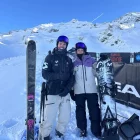 Abel Moga i Núria Castán, els freeriders espanyols a Val Thorens.