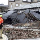 Ensorrament d’un edifici semiabandonat a Ponferrada (Lleó), sense ferits. - EFE