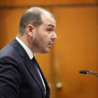 El conseller Albert Dalmau compareix a la sessió de control d'aquest dimecres.