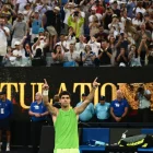 Alcaraz celebra el pas a la final al guanyar en més de cinc hores. - EFE