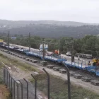 Imatge de les obres de reparació de la via a Adamuz després del sinistre. - MADERO CUBERO / EUROPA PRESS