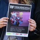Un cartell anunciant la vaga de dimecres vinent.