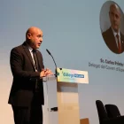 El delegat del Govern a Catalunya, Carlos Prieto, en la jornada.