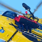 Vonn mentre és traslladada a l’hospital en helicòpter. - EUROPA PRESS