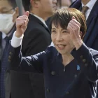 La primera ministra Takaichi celebra els resultats electorals. - KENTO NARA/EUROPA PRESS