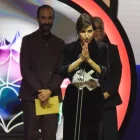 Protagonisme per a ‘Sorda’. Eva Libertad va pujar dos vegades a l’escenari, com a millor directora i per millor guió adaptat. - EUROPA PRESS