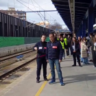 Sindicats de maquinistes protesten a l'estació de Lleida. - CCOO