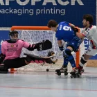 Sebas Moncusí, en el moment d’anotar l’empat a tres. - XAVI GARCIA (IGUALADA HC)