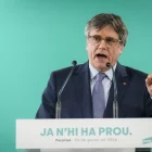 Puigdemont, durant una roda de premsa al gener. - EFE/DAVID BORRAT