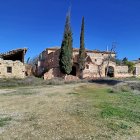 Casa Vallmanya aquest dijous, durant la ventada.