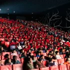 Espectadors ahir a la Llotja en una de les primeres sessions escolars d’Animac, per a alumnes d’infantil, primària i secundària. - XAVI RUÉ