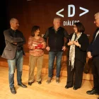 Presentació ahir a l’Espai Orfeó de Lleida de la 4a edició del cicle de reflexió i debat ‘Diàlegs’. - AMADO FORROLLA