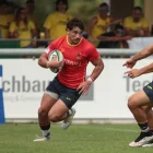 Marçal Carreras durant un partit internacional de la selecció espanyola sub-20.