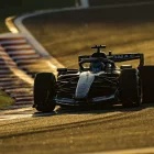 El Mercedes de George Russell, durant el test. - EUROPA PRESS