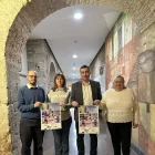 El vicepresident de la Diputació, Agustí Jiménez, ahir amb els organitzadors. - DIPUTACIÓ DE LLEIDA