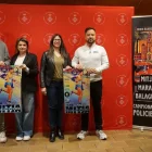 Els organitzadors de la Mitja, ahir en la presentació. - RÀDIO BALAGUER