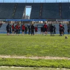 L’Atlètic Lleida es va entrenar ahir al Camp d’Esports. - ATLÈTIC LLEIDA