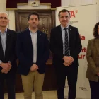 Usall, l’alcalde de la Seu, Joan Barrera, Ordeig i la delegada a Alt Pirineu i Aran, Sílvia Romero. - C. SANS