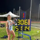 Sellart posa amb la marca que li va permetre emportar-se l’or.