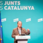 Turull durant la seua intervenció en el consell nacional de Junts. - ACN