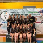 L’equip del Club Gimnàstic Lleida, amb la medalla de bronze a Palma. - CG LLEIDA