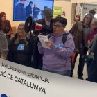Protesta contra la presència de l'exèrcit a la fira FormaOcupa de Lleida
