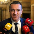 El conseller d'Agricultura, Oscar Ordeig, en una atenció a mitjans.