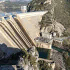 El pantà de Santa Anna alliberava aigua a través de la central hidroelèctrica, que explota Endesa.