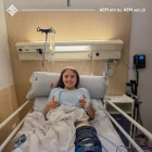 María Amaya, somrient després de l’operació al genoll esquerre. - SE AEM