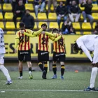 Els jugadors de Sant Andreu celebren l’1-0. - INGRID SEGURA