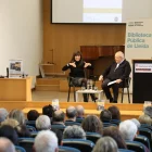 Marta Alòs, autora de ‘La casa dels nou hiverns’, va parlar del seu nou llibre amb Antoni Gelonch. - AMADO FORROLLA