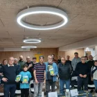 Llorenç Bonet, amb José Carlos Monge i els assistents.