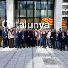 El conseller Ordeig amb la delegació desplaçada a Brussel·les. - DEPARTAMENT D’AGRICULTURA