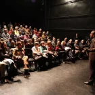 L’acte es va celebrar a l’Escorxador després del ‘no’ del bisbat a fer-lo a Santa Maria de Gardeny. - AMADO FORROLLA