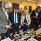 Una mostra de fotografies en blanc i negre de la història del club. - PAU PASCUAL PRAT