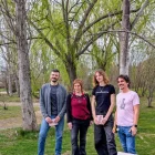 Ailo Ribas, segona per la dreta, és la coautora del llibre. - ARBORÈTUM DE LLEIDA