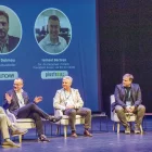 La taula redona de Lleida va comptar amb representants de bonÀrea Agrupa, Ros Roca, Plusfresc i Solutioma. - LAIA PEDRÓS