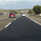 Els cotxes ja circulaven ahir pels dos carrils de l’A-2 en sentit Lleida al seu pas per Cervera. - LAIA PEDRÓS