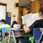 Alumnes d'una escola concertada catalana en una imatge d'arxiu.