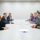 Les cúpules d’ERC i Bildu es van reunir ahir a Barcelona per consolidar les seues relacions. - ACN