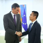 Sánchez es va reunir ahir amb empresaris xinesos. - MONCLOA