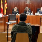 Albert Esteve a l'Audiència de Lleida durant el judici