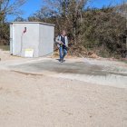 Instal·lació de neteja d'embarcacions a prop del pantà de Canelles.