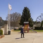 El càmping La Noguera, situat a Sant Llorenç de Montgai, on ahir es va produir l’incident. - JORDI ECHEVARRIA