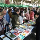 Parada de llibres al ‘recinte’ de Sant Jordi de Lleida el 2025. - AMADO FORROLLA