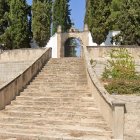 L'entrada al cementiri de les Borges Blanques.
